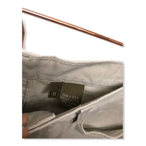 Calvin Klein | Cream Button Up High Rise CK Khakis - Picture 7 of 7